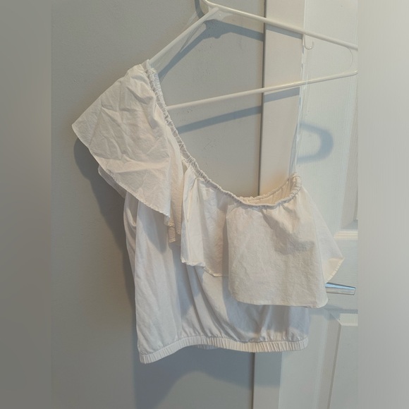 A New Day One Shoulder Ruffle Tank, size L - Picture 6 of 9